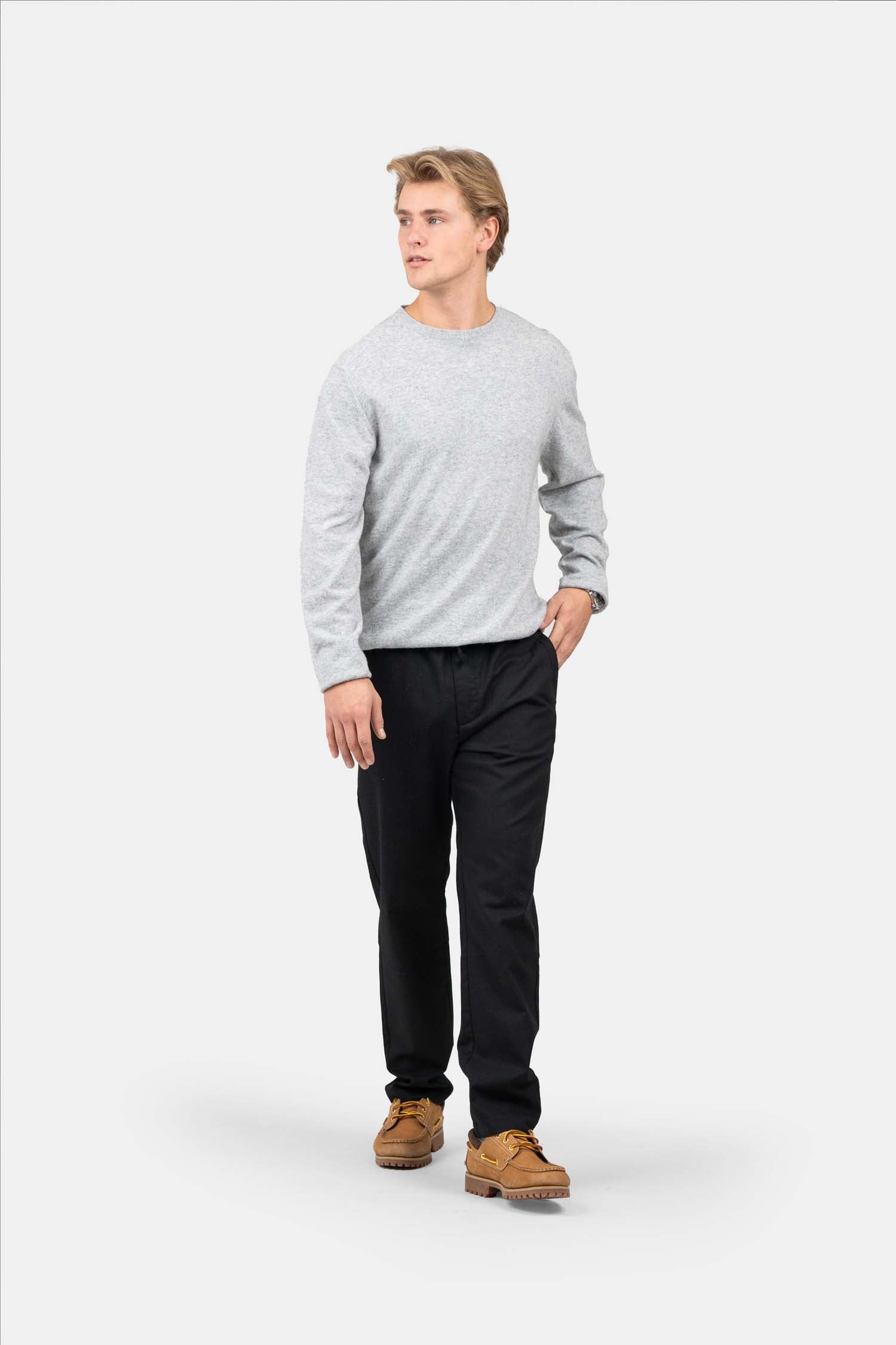 Heavyweight Linbukse Svart